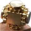 Manual rotator metal EDC fingertip gyroscope copper 4 gear linkage cube Fidget rotator gear linkage adult decompression toy