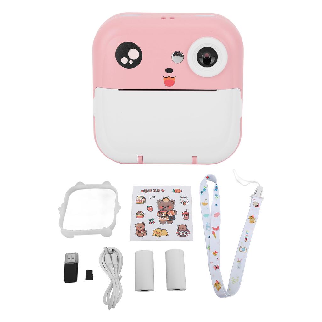 Kids Instant Camera HD Long Battery Cartoon Portable Selfie Video Camera with Front and Rear Camera