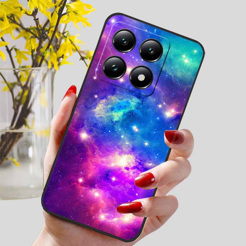 Для Xiaomi 14T / 14T Pro Чехол Модный Черный ТПУ Мраморный Расписной Чехол для Xiaomi 14T Pro Ударопрочный Корпус Capa Силиконовый Мешок 6.67''