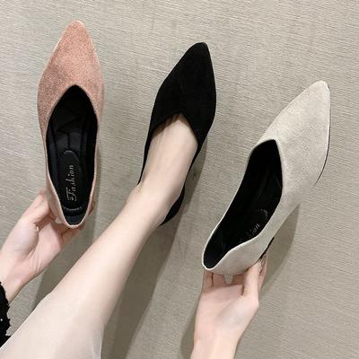 Модные женские балетки на весну-осень с острым носком, новый стиль, клетчатые, женская обувь, однотонные туфли-лодочки, одинарная обувь, zapatos mujer