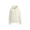 Solid Color Drawstring Pullover Hoodie with Long Sleeves Women Tops Off-White HG1823