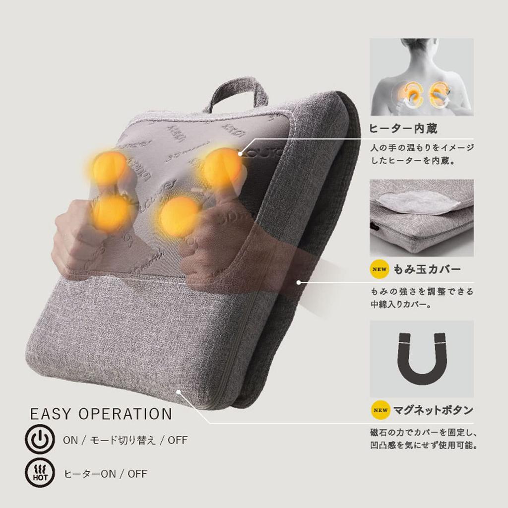 Массажная подушка Atex Lourdes Premium 3D Massage Pink AX-HCL310pk