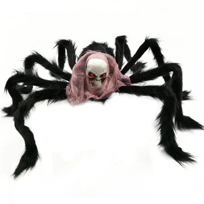 Украшение Хэллоуина: Фестиваль SpiderGhost Реквизит для ужасов: Реалистичный Череп-Паук