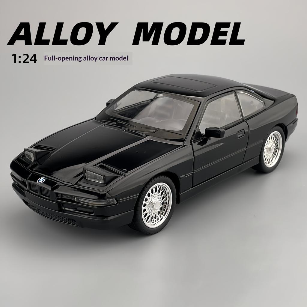1:24 BMW 850CSi Alloy Die-cast Car Imitating Real Car Model Collection Ornaments Children's Toy Car Boy Birthday Holiday Gift