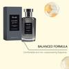 Roxelis elegant fragrance of flowers and trees men's perfume, warm, woody and calm fragrance, mature commuter dating, neutral light fragrance 80ml