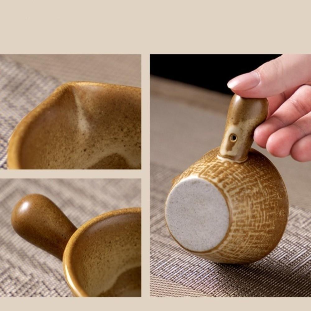 With Handle Dipping Sauce Bowl Ceramic Seasoning Dish Snack Plate Sauce Pitcher Kitchen