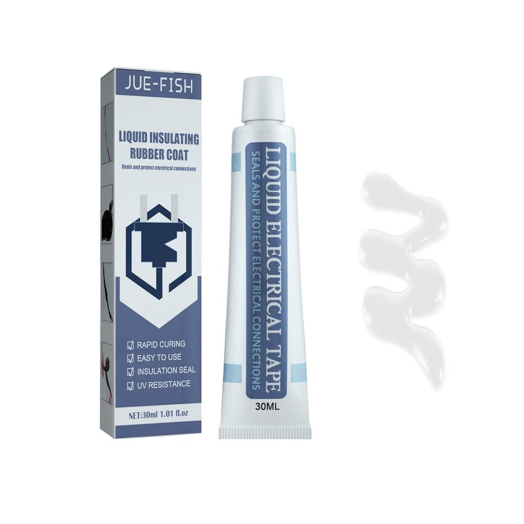 30/50 мл жидкая изоляционная лента для ремонта резинового электрического провода, кабельного покрытия, клей для фиксации линии, широкий спектр жидкой изоляционной пасты (1/3 шт.)