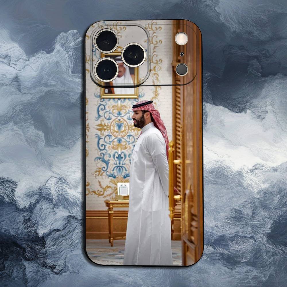 Чехол для iPhone 15,16,12,14,17,13,11,Plus,Pro Max,8,7,XR,SE,XS,X,Mini с изображением Короля Салмана Аравийского, Мягкий Силикон, Черный