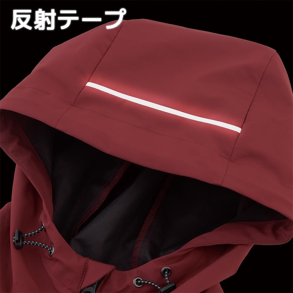 COCOS Nobuoka G-1046 Windproof Stretch Parka, Black, XL