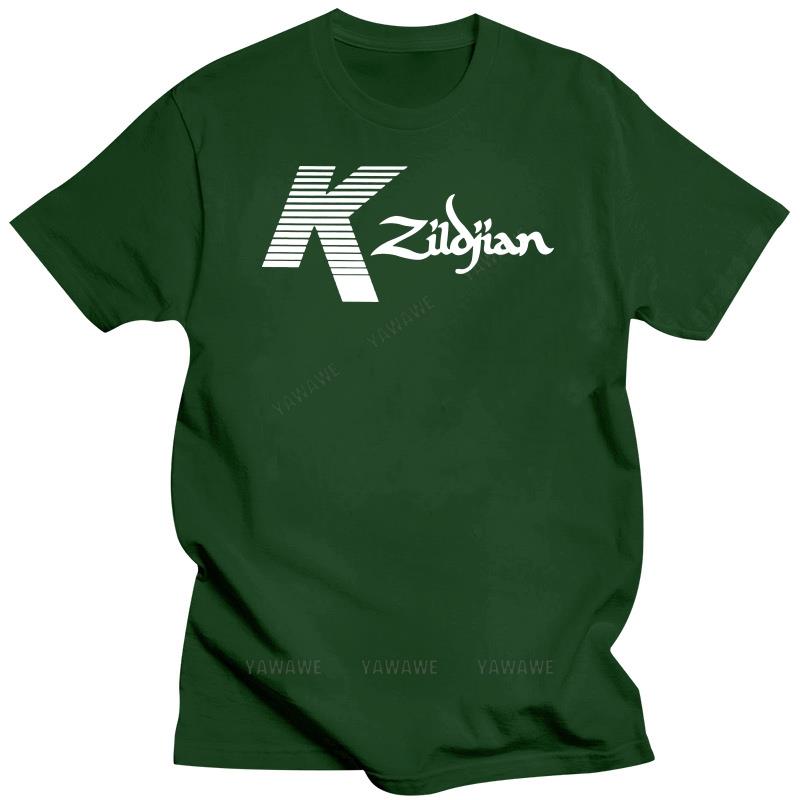 Взрослые футболки для подростков хлопковые футболки Zildjian K Percussion Drums Логотип тарелки - Черная индивидуальная футболка топ мужской топ футболки