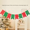 Фетровый Рождественский Баннер Дизайн Лося Дизайн Санты Фетровый Рождественский Баннер Подвесное Украшение Красный Зеленый Подвесная Гирлянда Настенный Декор