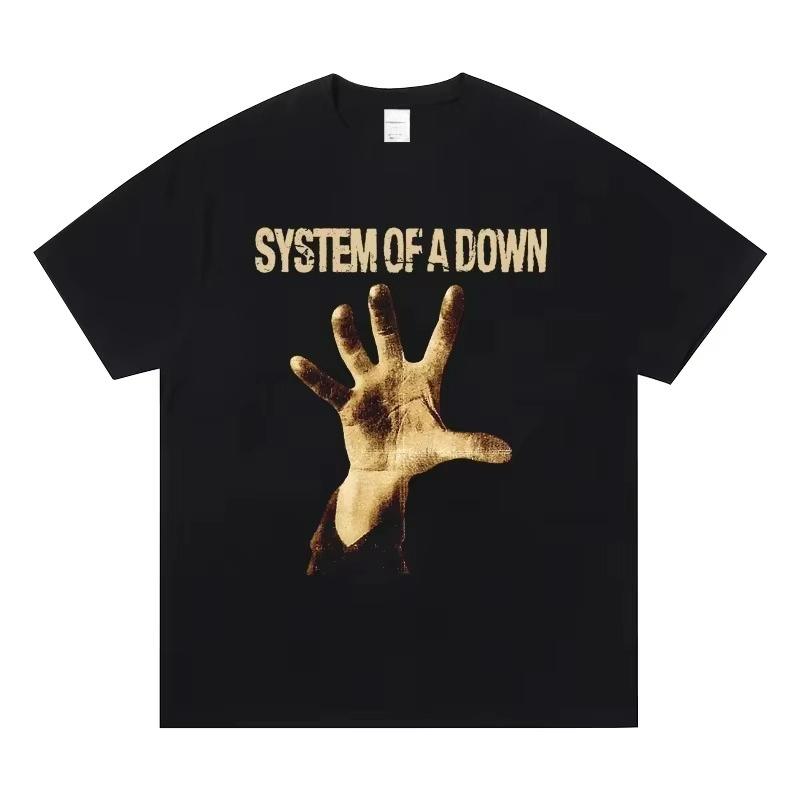 Футболка System of A Down Band 2025 года, хлопковая мягкая летняя футболка для мужчин и женщин, модная футболка для мужчин, рок-музыка, уличная одежда, футболки, топы