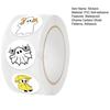 1 Roll Halloween Stickers 500 Sheets Waterproof Diverse Cartoon Ghost Patterns Adhesive for Envelopes Bags Bottles Treats Decorations Decals