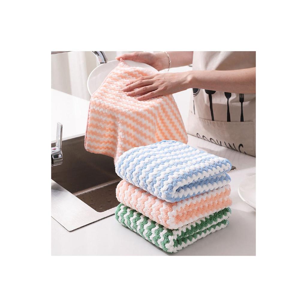 1 шт. Салфетка из микрофибры, размер 28x30, впитывающая влагу, мягкая, текстурированная, устойчивая к пятнам и запахам, многофункциональная салфетка для уборки