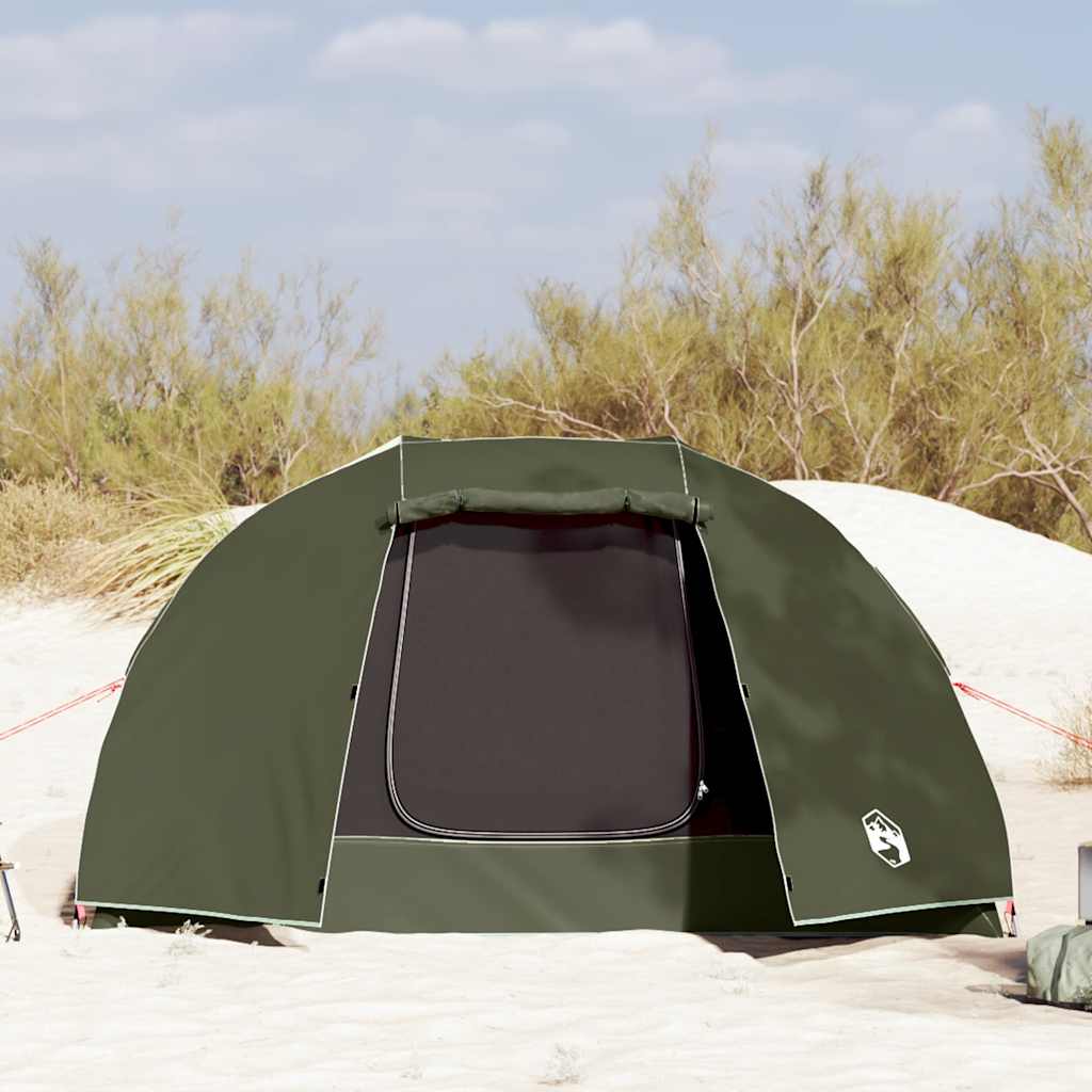 Fishing Tent for 5 Persons Olive Green Waterproof