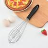 Stainless Steel Egg Beater with Rubber Handle - Handheld Mixer for Baking and Frothing