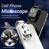 Digital 200X Microscope Lens with CPL Mobile LED Guide Light Lamp Micro Pocket SuperMacro Lens For Phones
