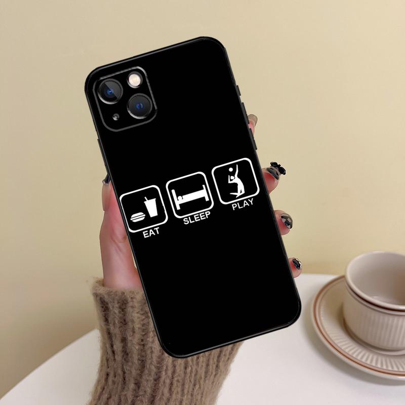 Чехол для телефона с волейбольным мячом для iPhone 15 Pro Max 11 12 13 14 16 17 Pro Max mini Plus 16e 17 Air Cover Funda