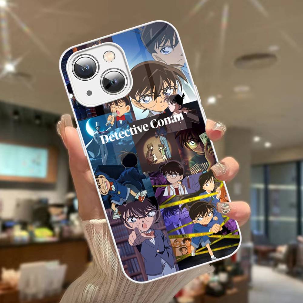 Япония Д-Детектив Конан Закаленное Стекло Для Iphone 14 13 12 11 Pro Mini XS MAX 14Plus X XS XR Чехол