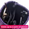 Double-layer Eyewear Storage Bag Large Capacity Sunglasses Protective Pouch  Students