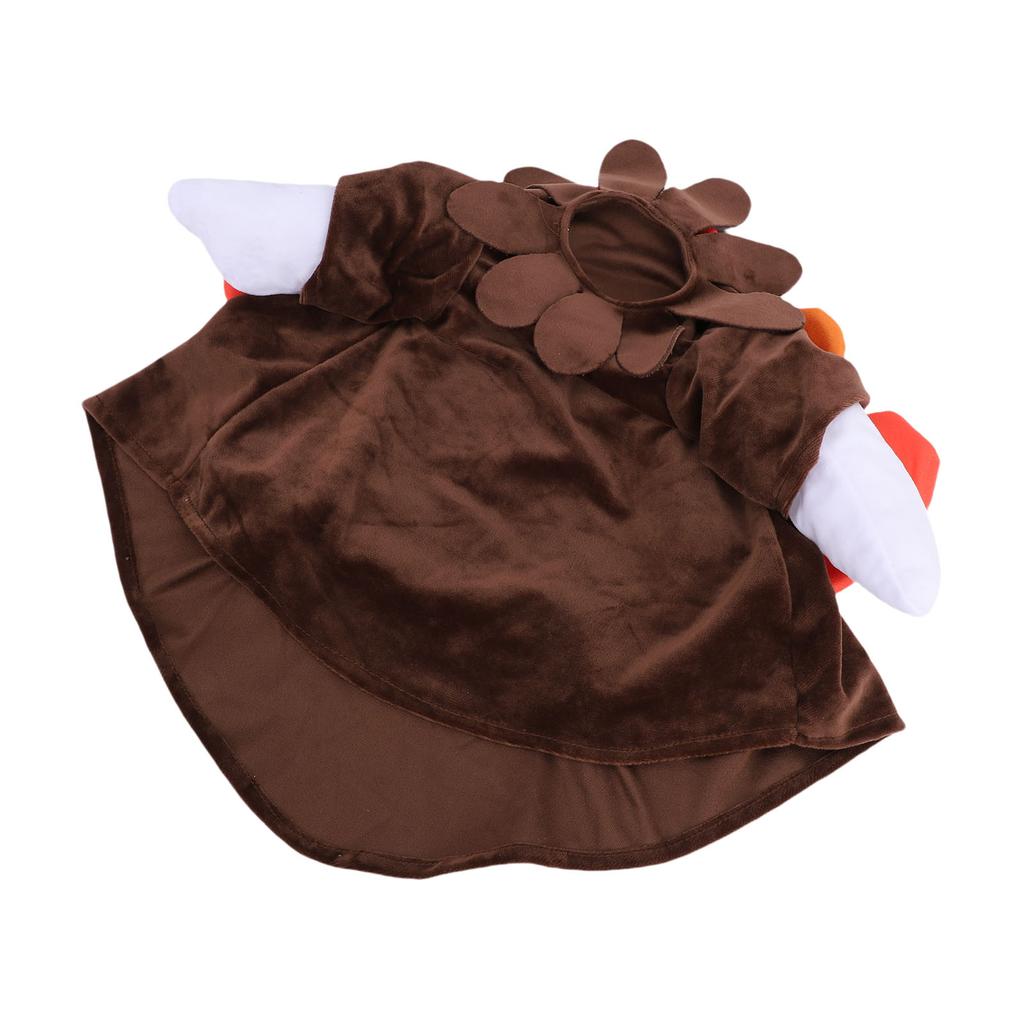 Thanksgiving Turkey Porch Goose Outfit Plush Cute Fall Turkey Porch Goose Costume for Garden Yard Lawn Statue Decor   Brown