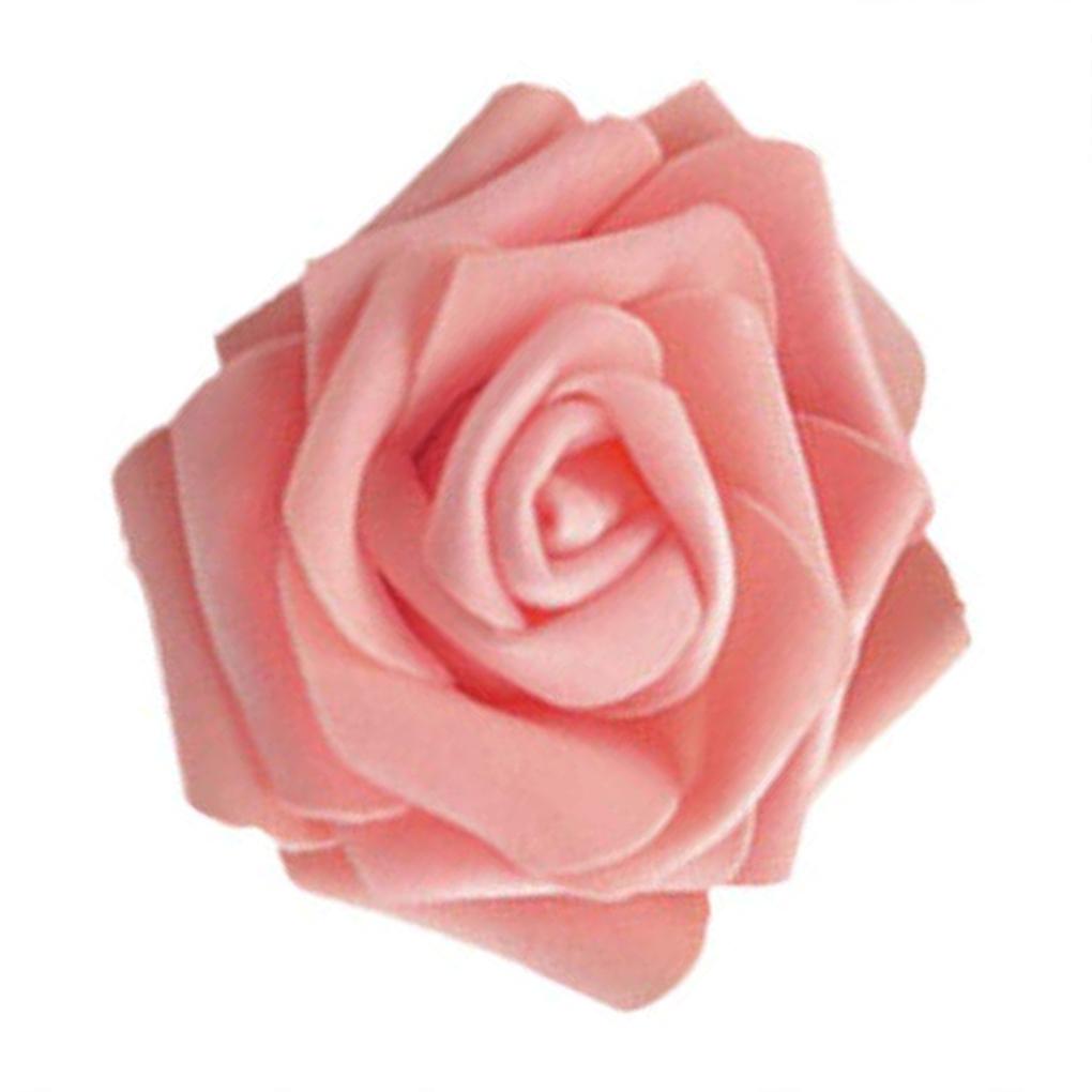 50 Pieces Artificial Flowers PE Foam Lifelike Rose Fake Flower Bouquet Wedding Party Engagement Ornaments Green