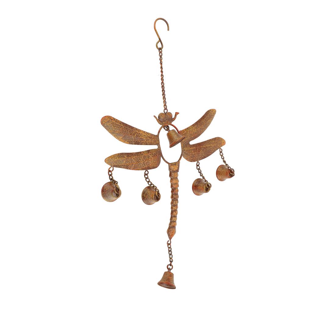 Колокольчик ветра «Стрекоза» с колокольчиками, железный, изысканный, простая установка, колокольчик ветра «Стрекоза» H