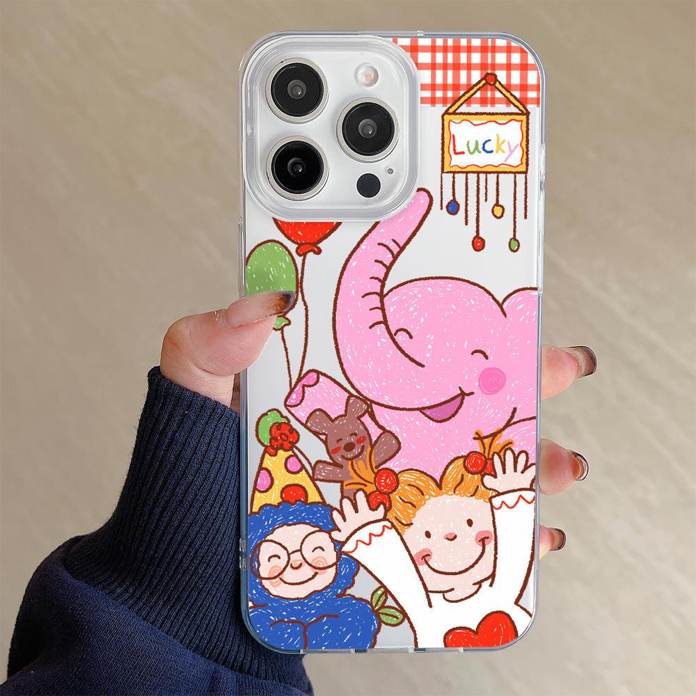 Милый чехол Coco Paradise для Apple 16 Pro, чехол для мобильного телефона iPhone 15, 14 Pro, противоударный, 13, с мягким бортиком