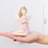 Милая статуэтка ангела, миниатюрная скульптура ангела из смолы, фигурка феи, декоративное украшение, подарок на день рождения и свадьбу
