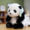 Cute Silly Panda Plush Toy Doll Doll Holding A Sleeping Pillow Girl's Birthday Gift