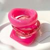 Gradient Acrylic Bracelets Marbled Chunky Cuffs Wrist Jewelry Resin Bangles  Daily Outfit