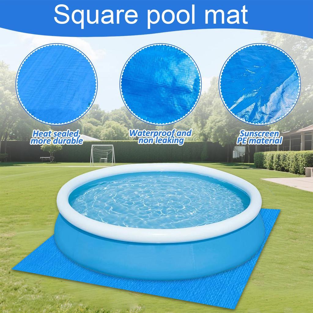 Pool Liner Pool Ground Mat Swimming Padding Mat Puncture Resistant Floor Protection for Walkway Poolside Outdoor Water Areas