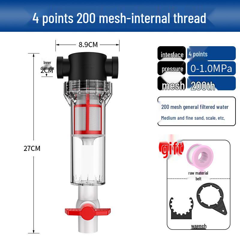 Large Capacity Fish Tank Pre-Filter and Waste Separator Pipeline