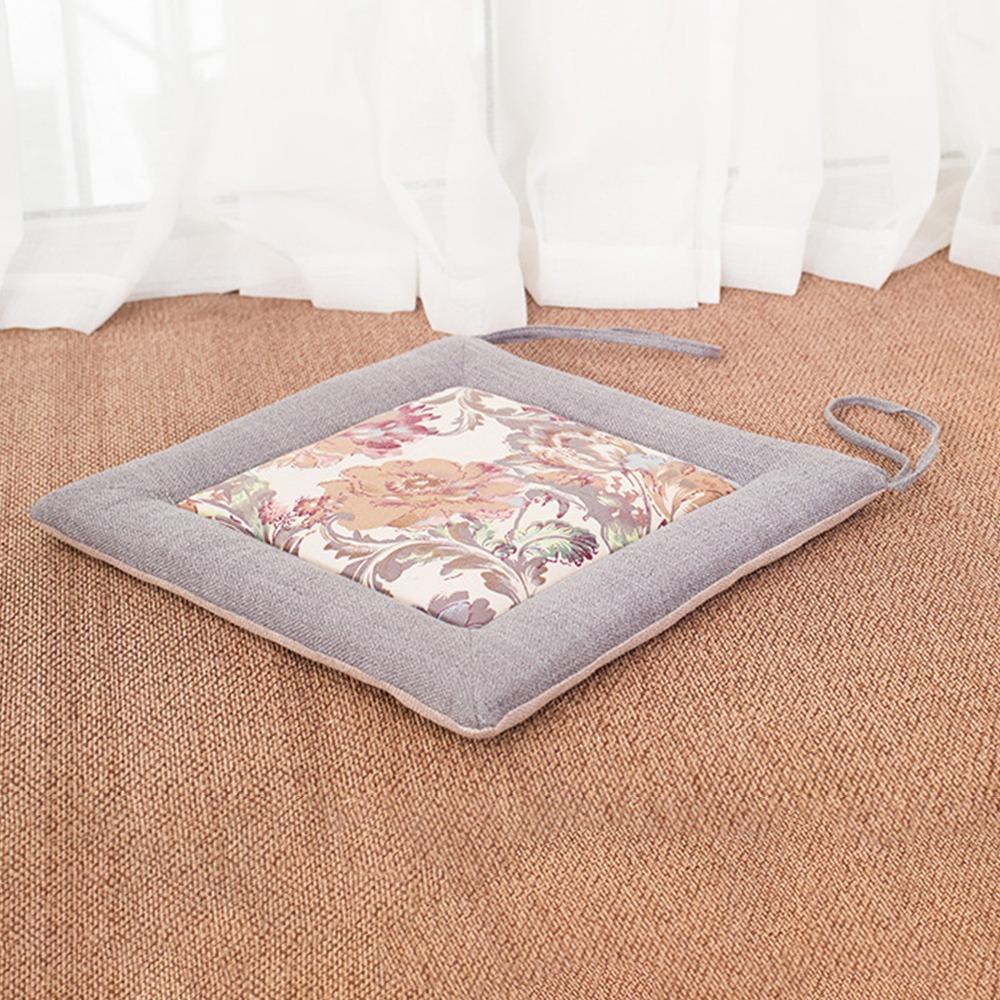 New Removable Linen Chair Cushion Washable Soft Chair Cushion Breathable Thickened Seat Cushion