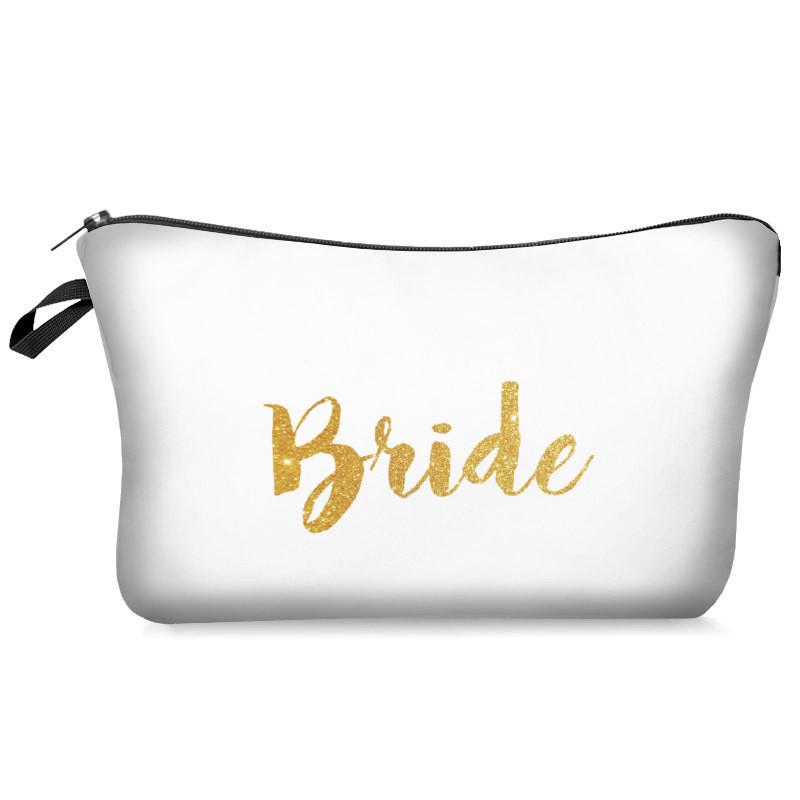 Waterproof And Wear-resistant Cross-border Bride Cosmetic Bag Ladies Floral Clutch Travel Makeup Bag Storage Bag