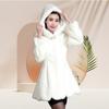 Imitation Mink Coat Slim Fit and Warm Hooded Medium and Long Imitation Fur Coat Women's New Mother Outfit