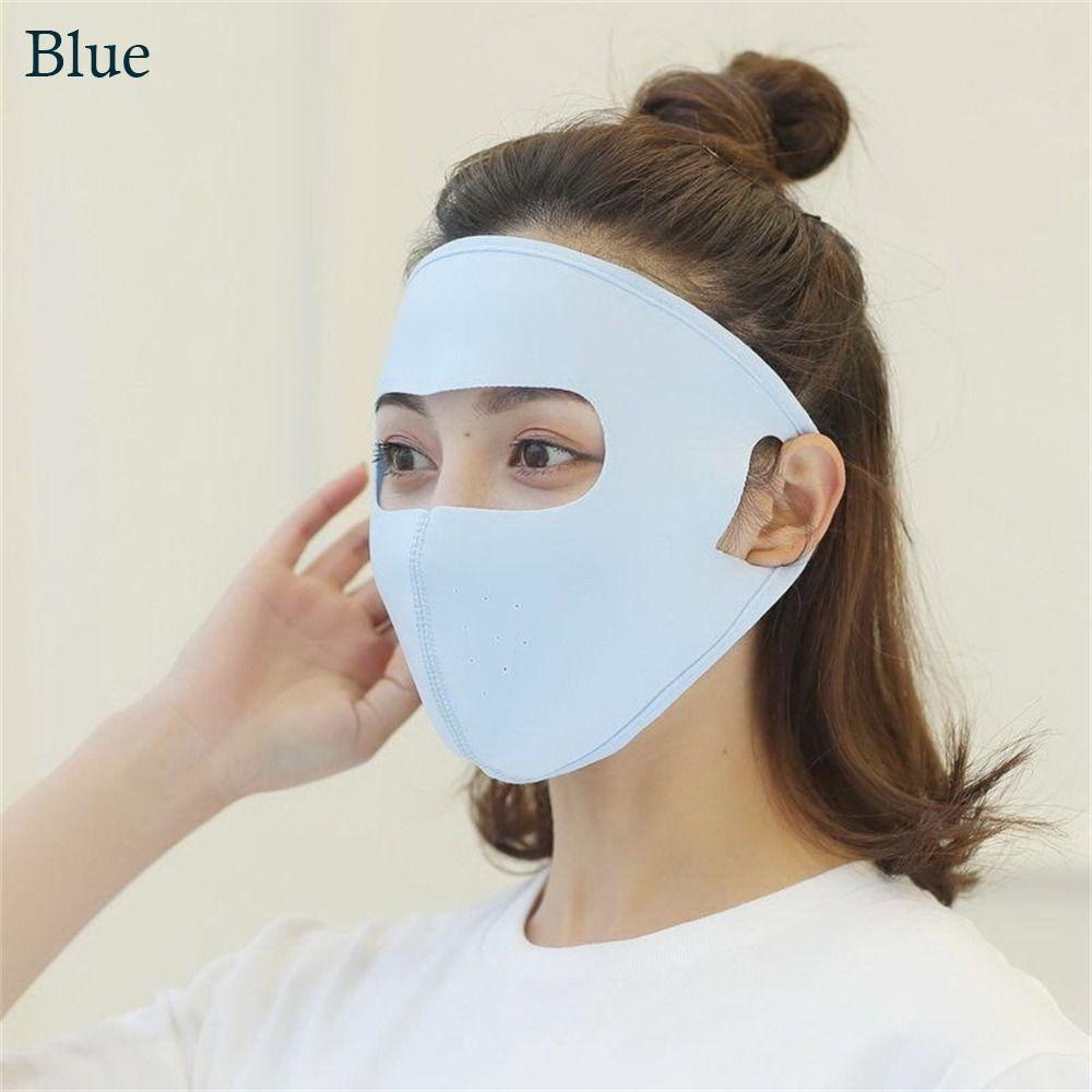 Ice Silk Солнцезащитная маска дышащая солнцезащитная маска для лица модная пылезащитная маска для женщин и девочек
