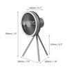 Mini Fan USB Rechargeable Portable Fan Outdoor Camping Ceiling Fan Chandelier Timing 10000mAh Powerbank Tripod Desktop Fan