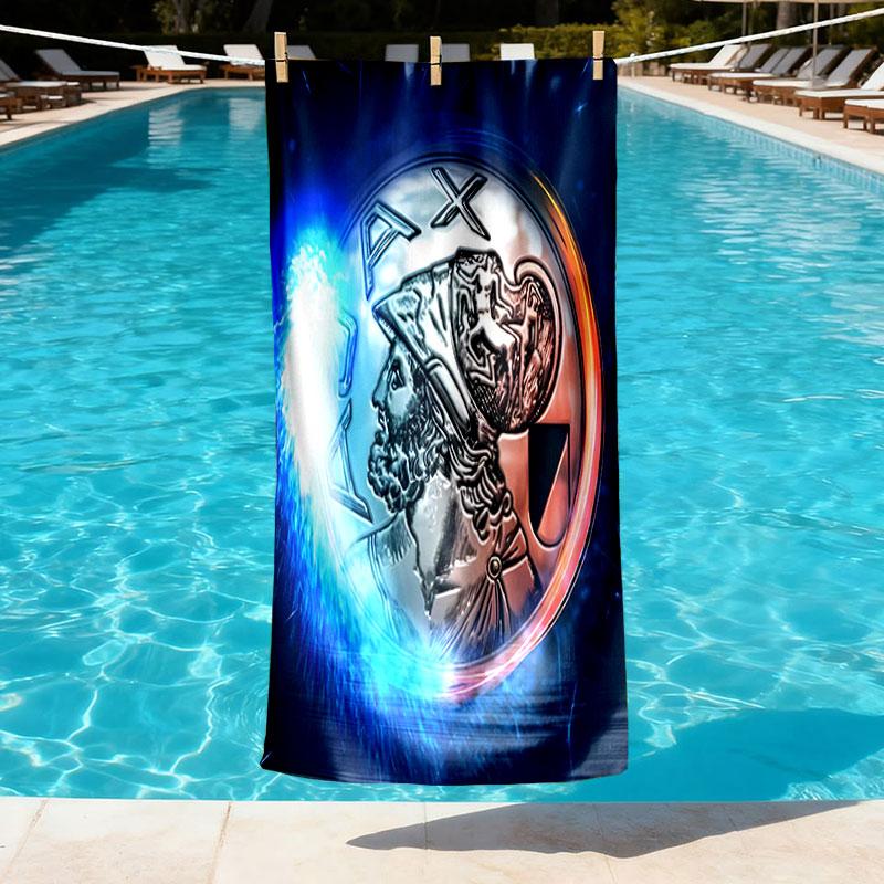 Ajax Print Beach Towel Design, Soft, Lightweight. for Home Bathroom, Spa, Pool, Yoga, Surfing, Camping, Gift for Family, Friend