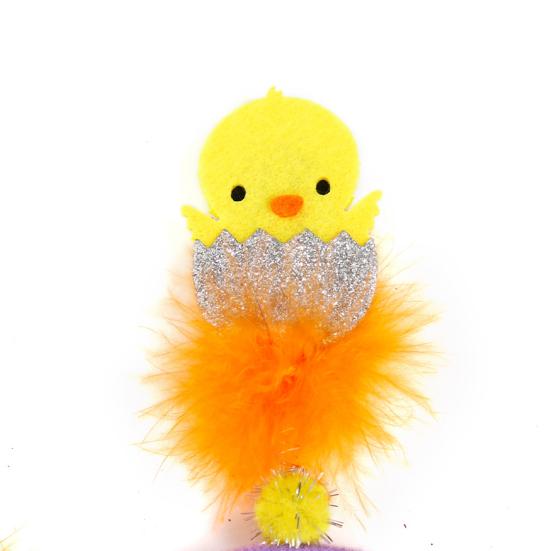 Повязки на голову с заячьими ушками/милый дизайн цыпленка, очаровательные пасхальные украшения для вечеринки, повязка на голову, аксессуары для волос