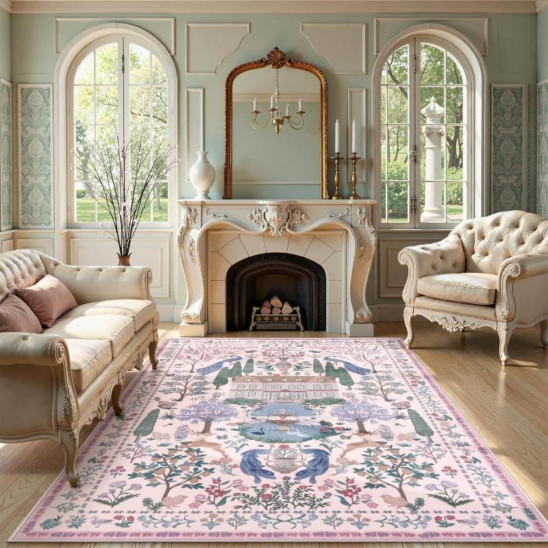 Modern Abstract Living Room Carpet Luxury Large Bedroom Bedside Decorative Rug Ideal Soft Non-Slip Sofa Coffee Table Floor Mat