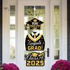 Выпускной 2025 года, подвесная табличка для входной двери Выпускной 2025 года Приветственная табличка для украшения крыльца выпускного