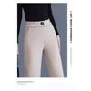 Herringbone velvet pants women's thickened autumn and winter new high waist winter thin loose nine-point pants women