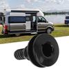 Multi-size Boat Through Hull Connector Black White Thru Hull Fitting ABS Plastic Straight Through Drain Outlet Boats