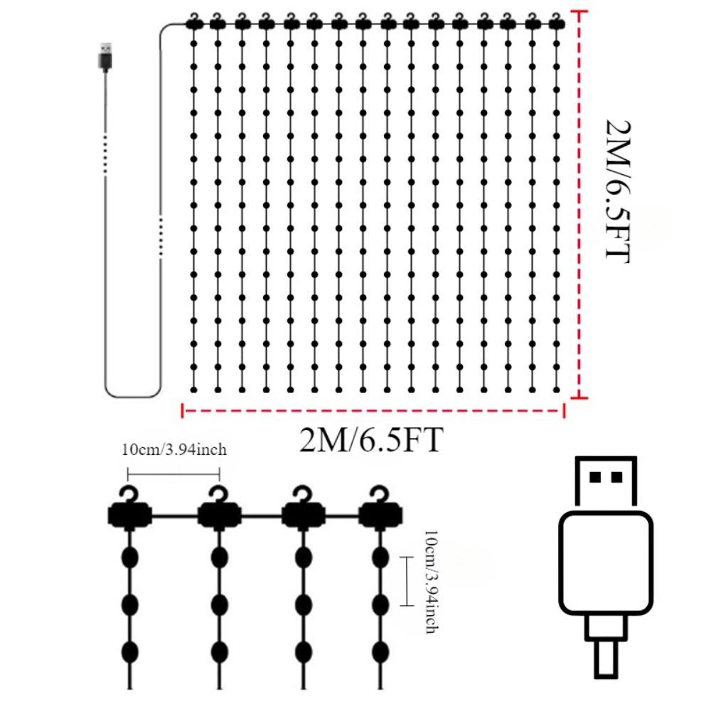 Умные гирлянды-шторы 400LED, гирлянда-штора, приложение, светодиодная гирлянда, RGB, гирлянды-феи, DIY, изменение цвета под музыку, дисплей для украшения окна, спальни