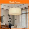 Lamp Paper Sheepskin Shades White Drum Shape Lantern Lampshade Living Room Decor
