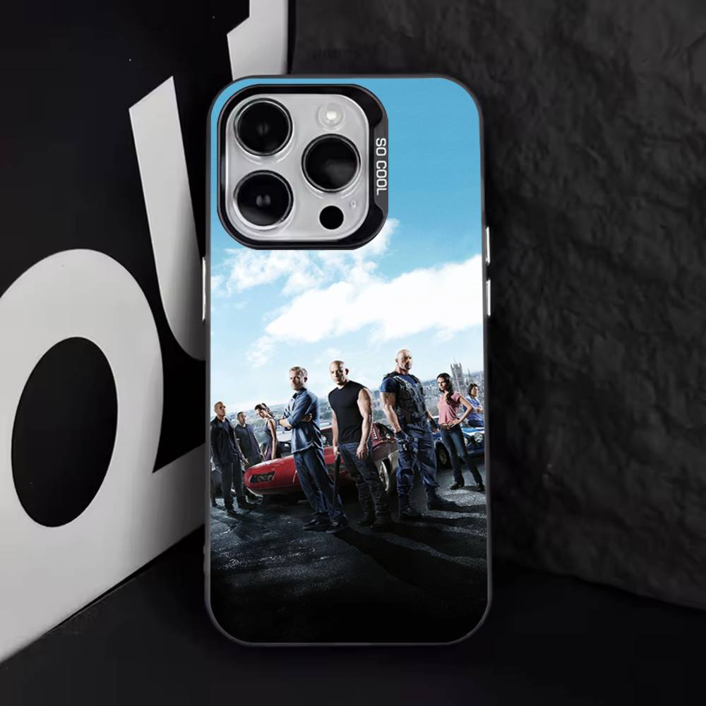 Чехол для телефона 'Автомобиль F-Fast F-Furious-s' для iPhone 17,16,15,14,13,12,11,Pro,Max,Plus,E,Air,Mini Черный ТПУ Чехол