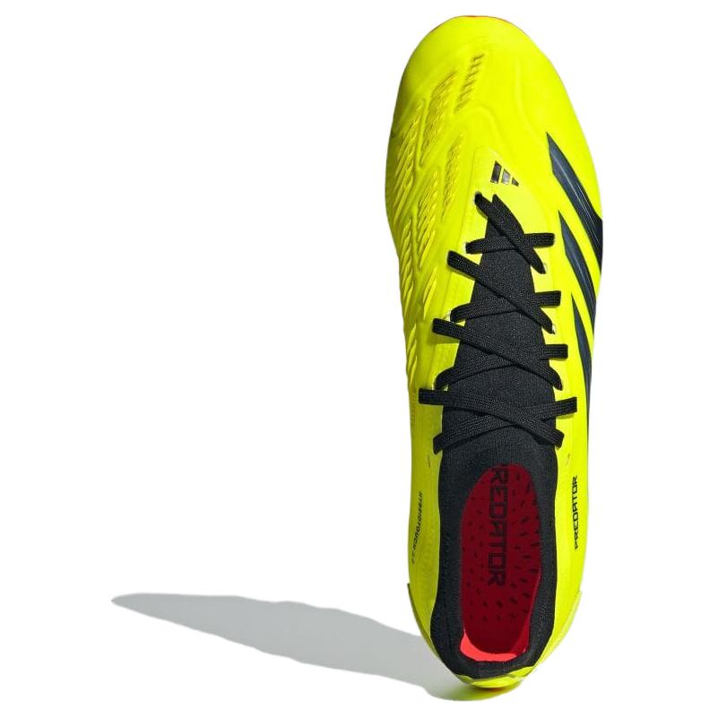 adidas PREDATOR 24 HG Жесткое Покрытие Искусственный Газон Резиновая Футбольная Обувь Мужская Желто-Черная IG7732