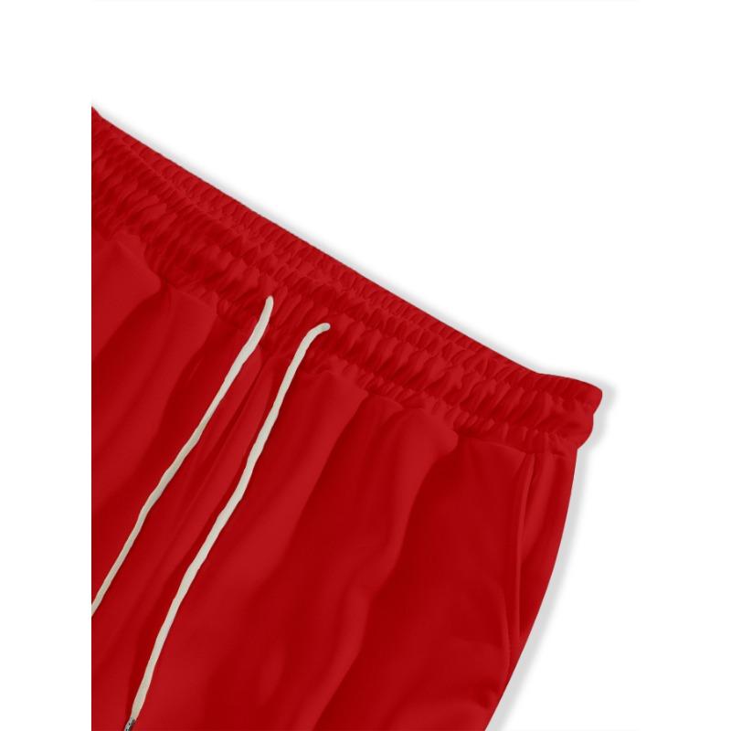 Men's SweatpantsNew Men's Buttoned Webbing Casual Pants Funky Straight Pants Outdoor Trousers