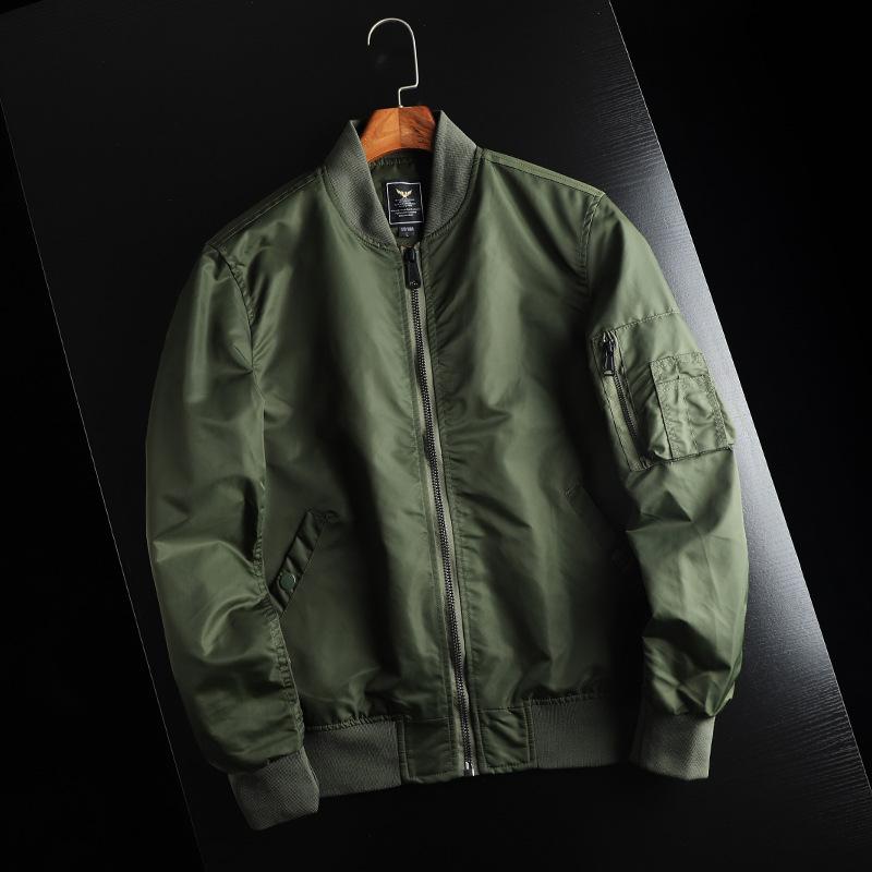Куртка большого размера весна и осень куртка пилота ВВС MA1 бейсбольная форма рабочая утолщенная куртка с хлопковой подкладкой пальто